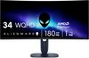 34" Dell Alienware AW3425DWM, 21:9, Curved 1500R, VA, 3440x1440, 180Hz, 1-4ms, 3000:1, 400cd/m2, 2xHDMI/DP/USB, AMD FreeSync Premium
