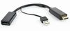 Adapter HDMI to DP, USB charging