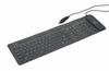 Gembird KB-109F-B, Flexible keyboard, silicone, USB, PS/2