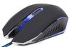Gembird MUSG-001-B, Gaming mouse, 600-2400dpi, Illuminated blue, USB black