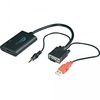 Kabl VGA with Audio to HDMI, USB powered
