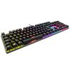 MS ELITE C521, Mechanical keyboard, Metal top surface, BROWN YH (Xinda) switch, rainbow LED, 12 modes LED switch light