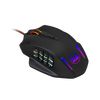 Redragon Impact M908, LED Gaming Laser Mouse, up to 12.400DPI, 18 Programmable Buttons, Weight Tuning Cartridge, 12 Side Buttons