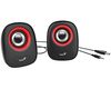 Genius SP-Q160, 2.0 speaker system, 2x3W RMS, USB, black-red