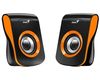 Genius SP-Q180, 2.0 speaker system, 2x3W RMS, USB, black-orange
