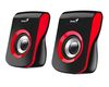 Genius SP-Q180, 2.0 speaker system, 2x3W RMS, USB, black-red