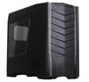 SilverStone RAVEN RV03B-WA, Tower ATX, w/ window kit, 2 x AP181 included, USB 3.0, Black with steel-grey stripes [24]