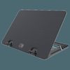 Cooler Master Notepal Ergostand IV, Metal Mesh, Blue led strip, Supports up to 17", 140mm fan, 700-1400rpm, 29dBA max, black (R9-NBS-E42K-GP)