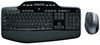 Logitech Wireless MK710, multimedia keyboard, optical mouse, US, Black